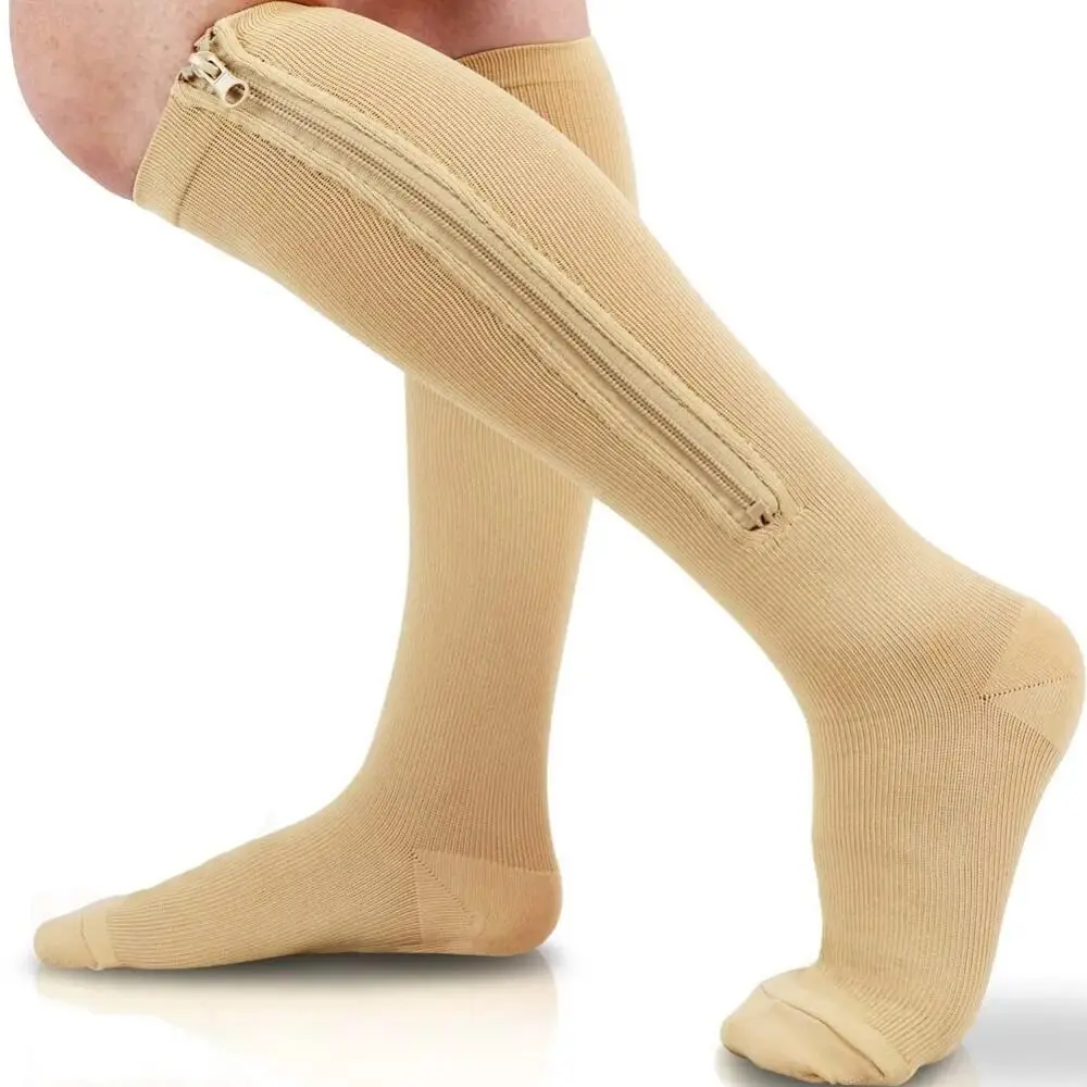 남성용/여성용 지퍼형 압박 스타킹 1켤레, 발가락이 덮 - Echinacea 리뷰 및 가격